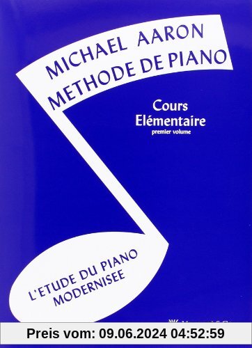 Aaron Methode de Piano Vol.1 Cours Elementaire